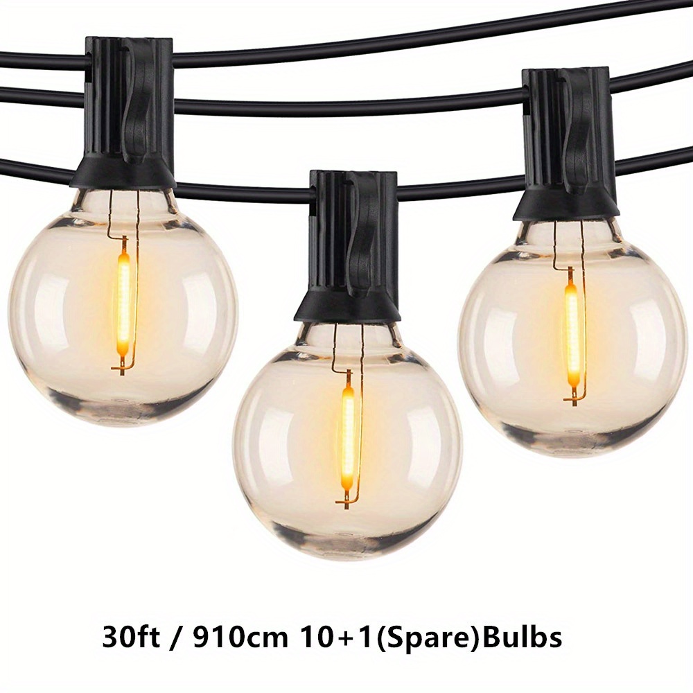 Outdoor String Lights G40 Bulb Outdoor Led String Lights - Temu