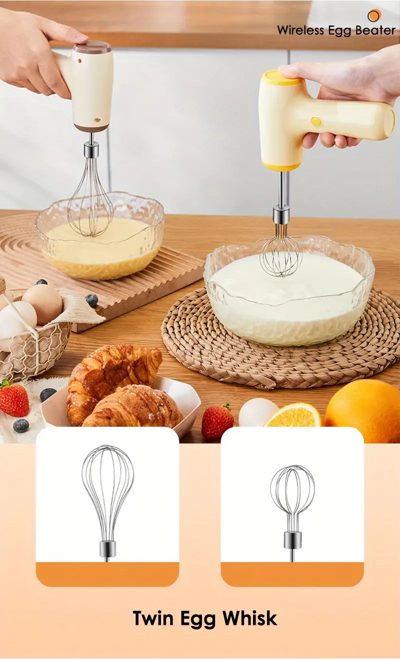 2in1 multi function cooking electric food processor rechargeable handheld cordless whisk egg beater cake baking cream mixer milk frother with two stir bar 250ml garlic chopper masher grinder for vegetable onion pepper peanut kernel meat kitchen tool details 3