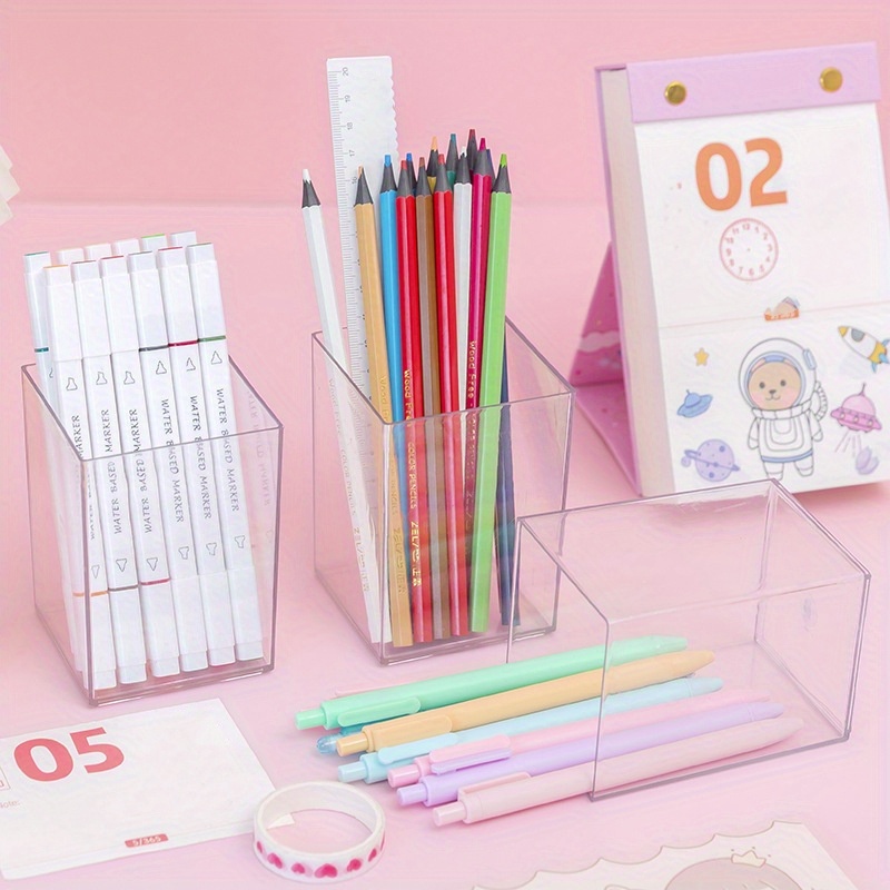 Stylish & Practical Pen Holder: Perfect For Office & Student Desks! - Temu