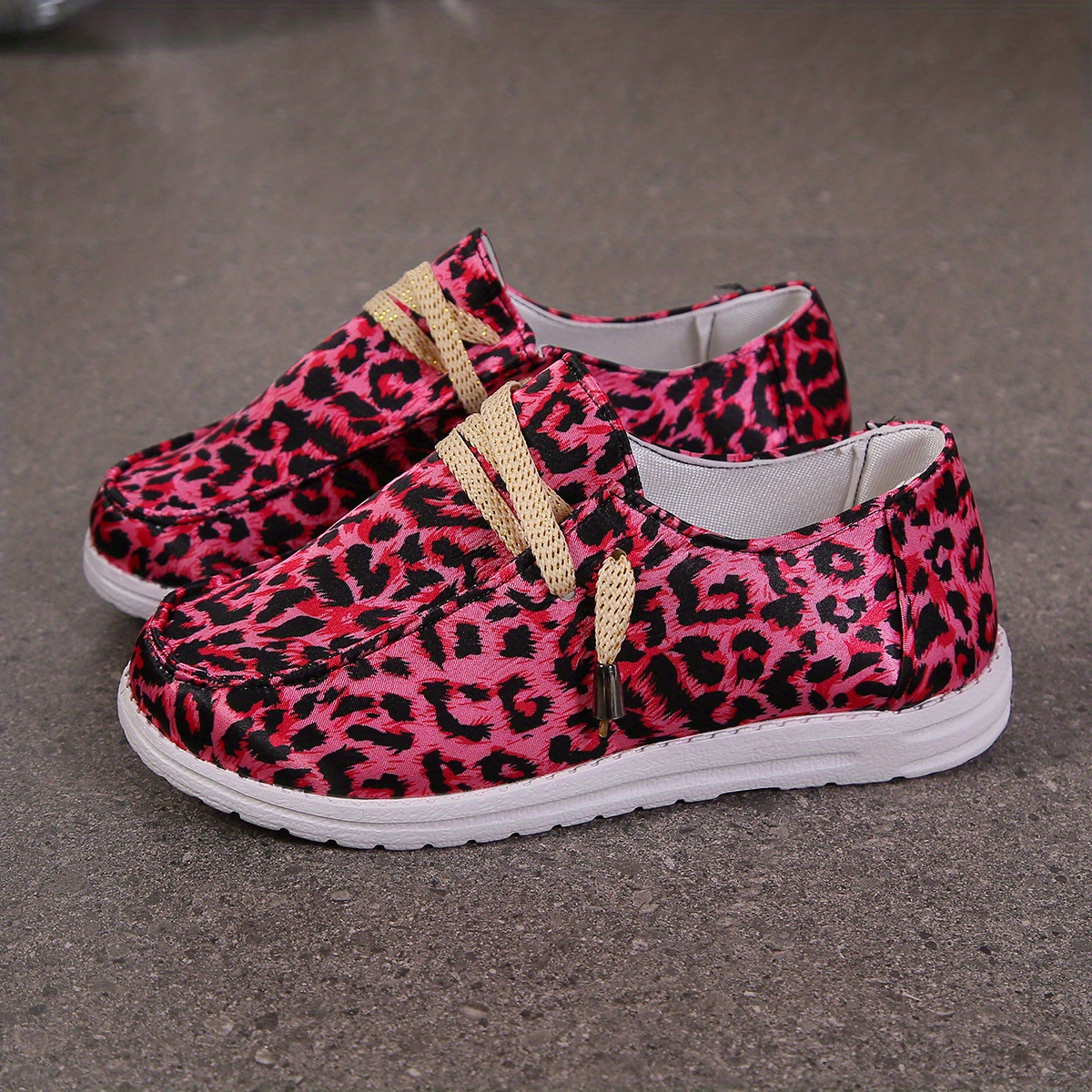 Pink leopard clearance print trainers