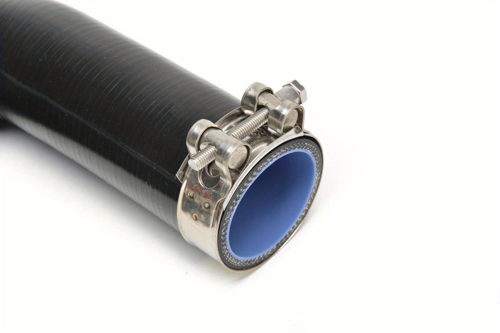90 Degree 4-Ply Silicone Elbow Coupler Hose 1.5 Inch (38mm) With T-Bolt Clamps For Turbo & Intercooler Pipes