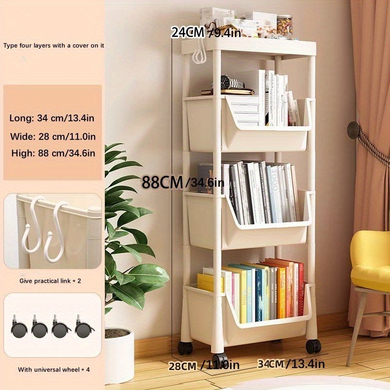 Simple Storage Rack Living Room Small Bookcase Mini Toy - Temu