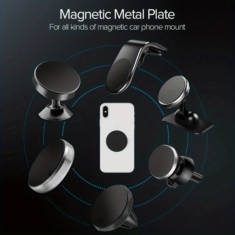 Magnetic Metal Sheet Car Mobile Phone Pig Ring Holderuniversal