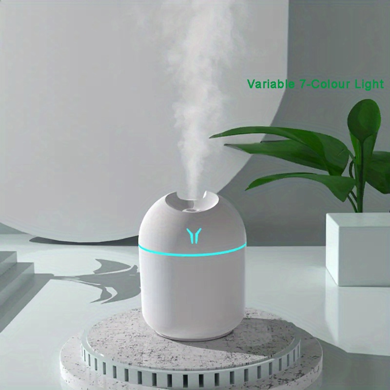 TOPINCN Mini difusor de aire portátil de 9.1 fl oz, humidificador de niebla  simulado diseño de chimenea humidificador de aroma humidificador de