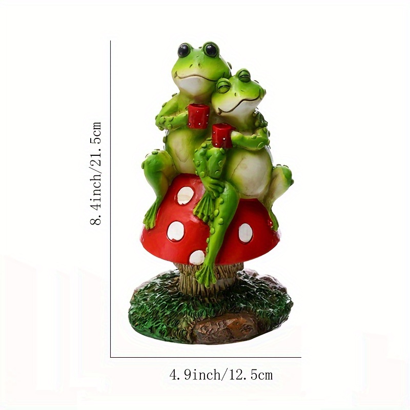 Funny Frogs Garden Statue Frog Yard Decor Garden Animal - Temu