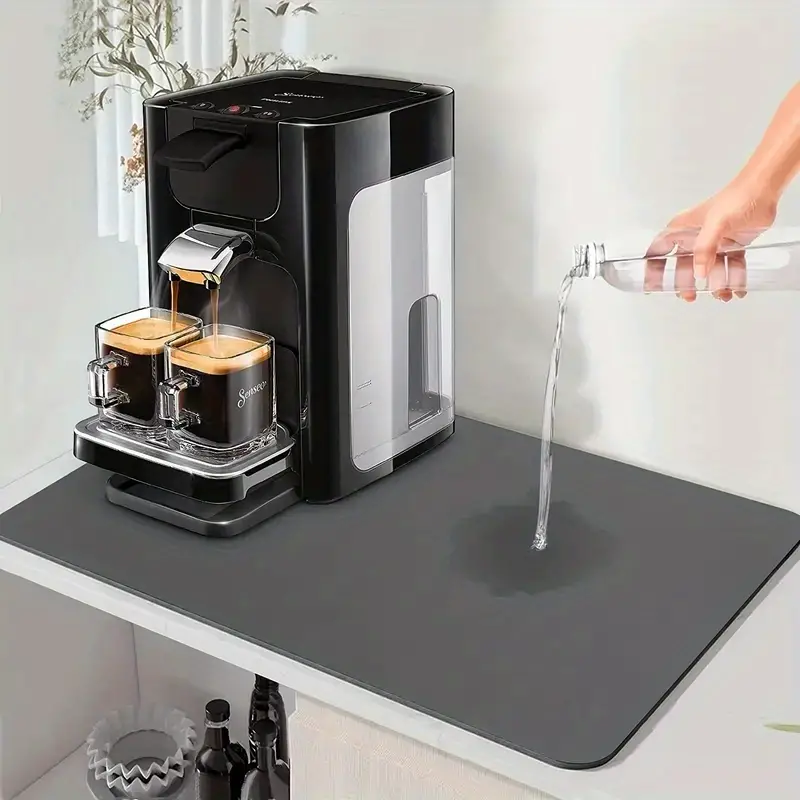 Coffee Maker Absorbent Mat Bowl Plate Water Dispenser Non - Temu