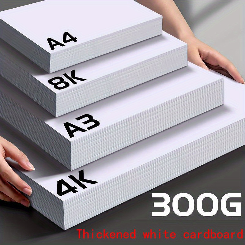 A4 White Cardboard A3 Hard White Cardboard 4k Marker - Temu