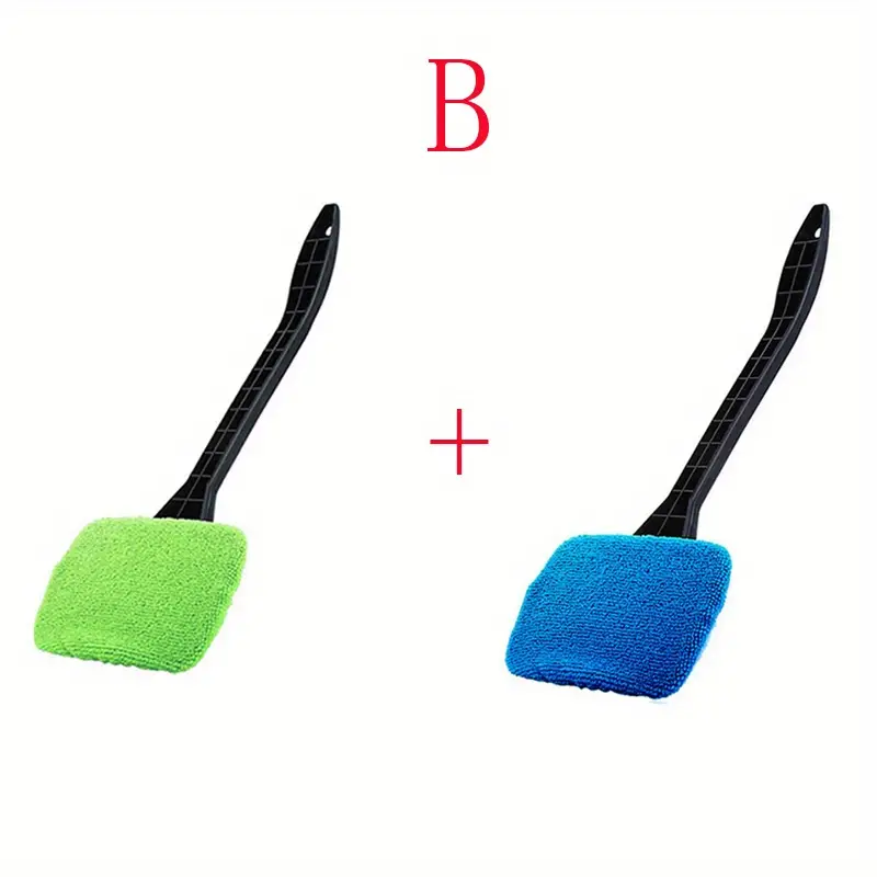 Car Window Cleaner Brush Kit Windshield Cleaning Wash Tool Inside Interior  Auto Glass Wiper With Long Handle Car Accessories Best Seller Gift - Temu