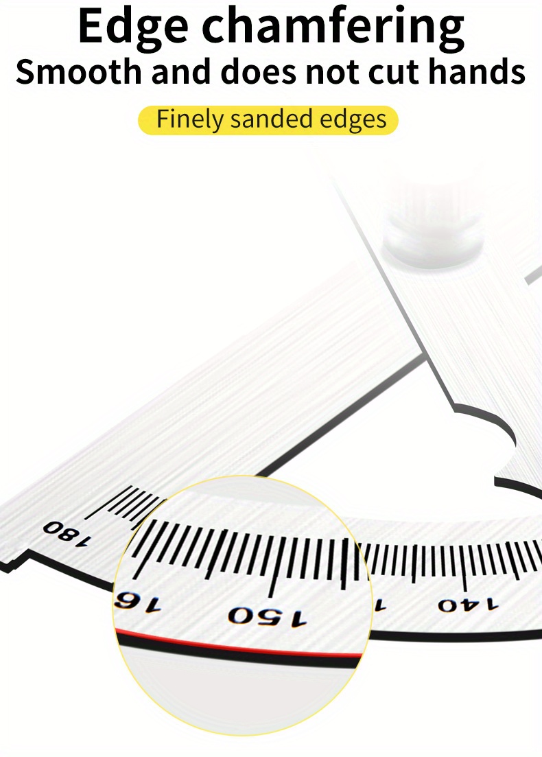 180 Gradi Goniometro Angolo Finder Braccio Rotativo Righello - Temu Italy
