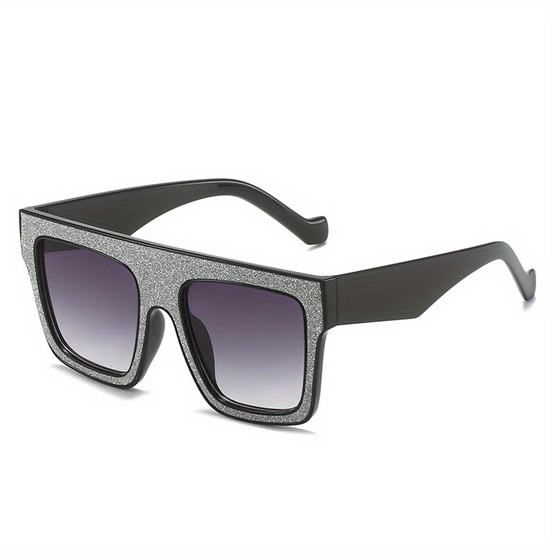 Square Frame Fashion Sunglasses For Women Men Mod Gradient Lens