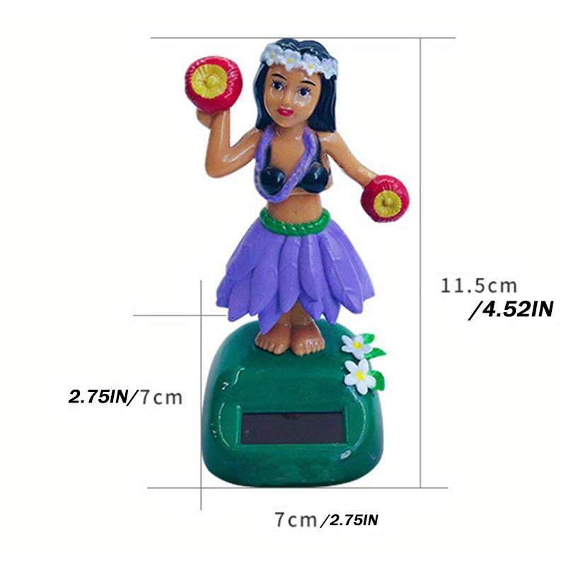 1pc 4.5in Hawaiian Hula Girl Armaturenbrett Für Auto Bobblehead