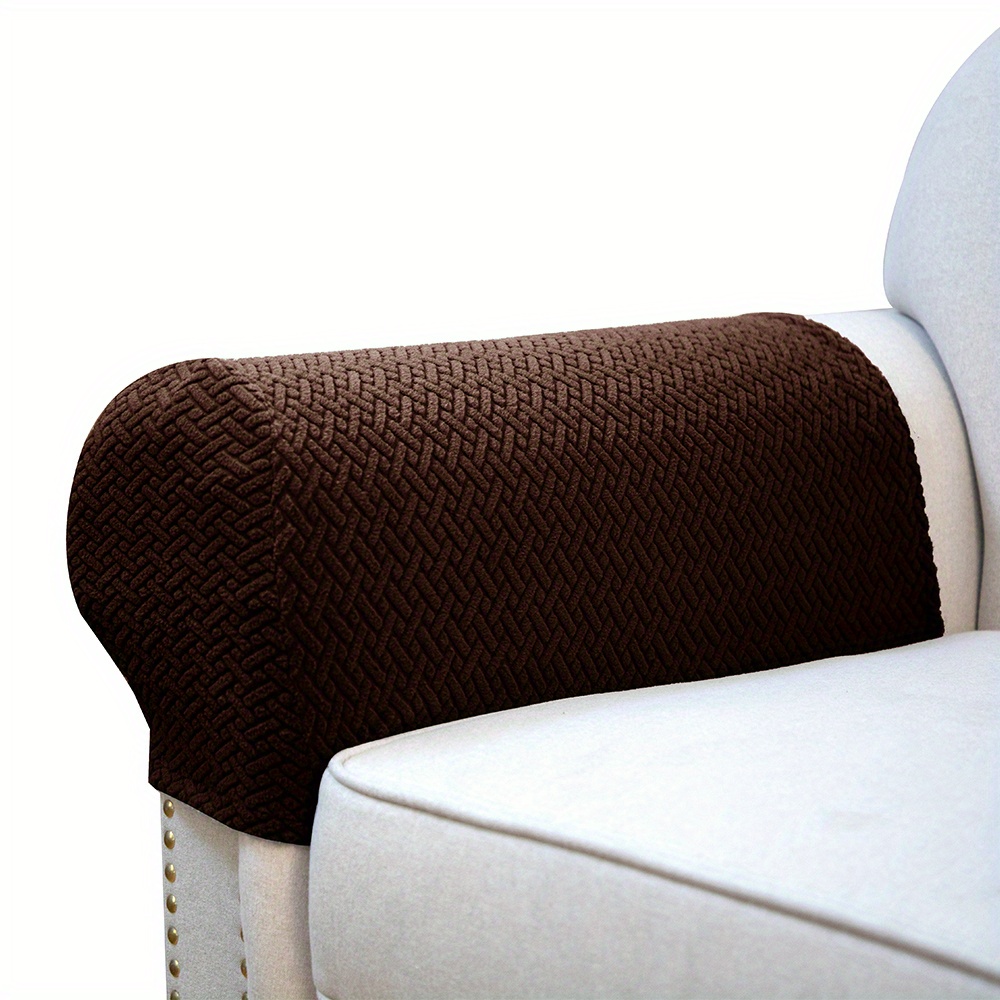 Stretch Knitted Armrest Covers For Furniture Protection Soft - Temu