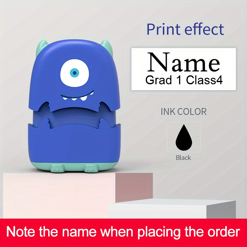  Cute Cartoon Children's Seal Baby Student Clothes Chapter  Custom School Uniform Name Word Waterproof Wash not Faded Stamp (A) :  Office Products
