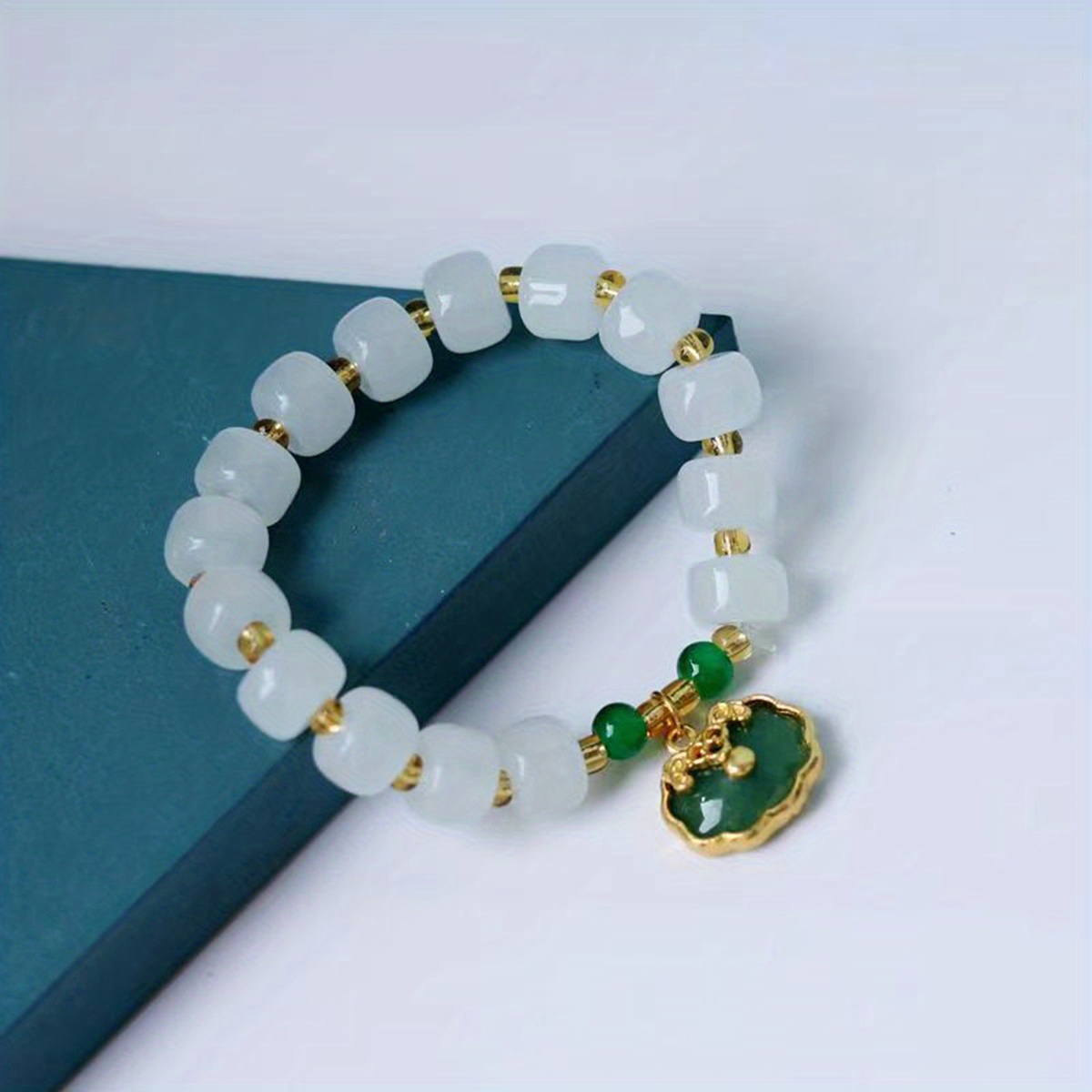 Joez Wonderful 20pcs Jade Rabbit Charm Pendants for Jewelry Making, Bunny Beads Pendants Jewelry Charms for Earring Necklace Bracelet DIY Handmade