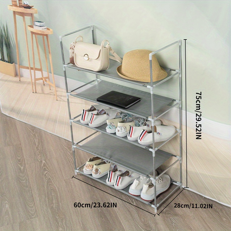 Simple Shoe Rack, 3/4/5/6-tier Tall Shoe Storage Rack, Easy Assembly  Stackable Sturdy Shoe Shelf, Multi-layer Shoe Organizer, Can Hold Shoes,  Suitable For Entryway, Hallway, Bedroom, Living Room - Temu Australia