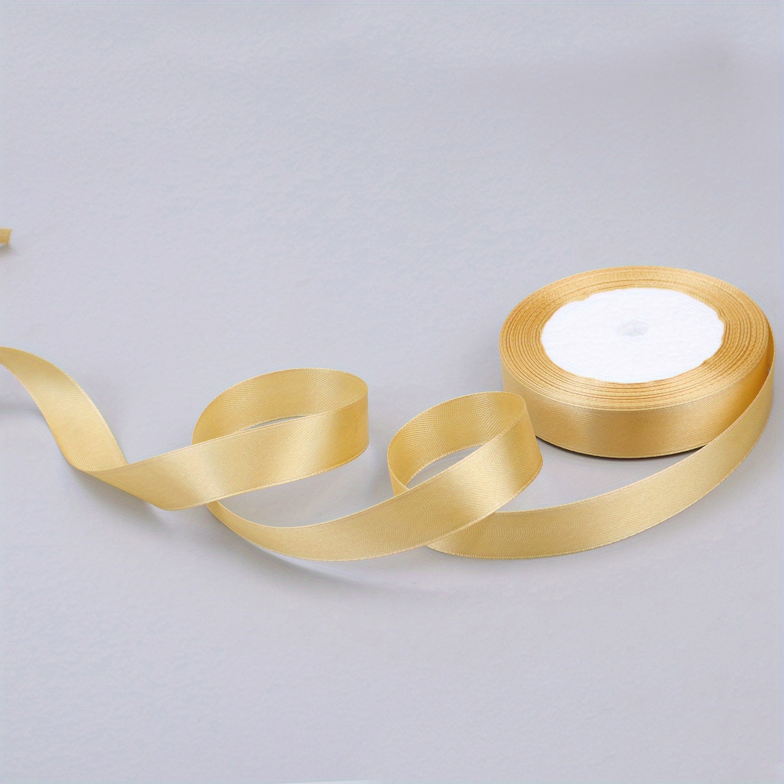 25 Yards White Satin Ribbon Packing Bow Ribbon For Gifts - Temu