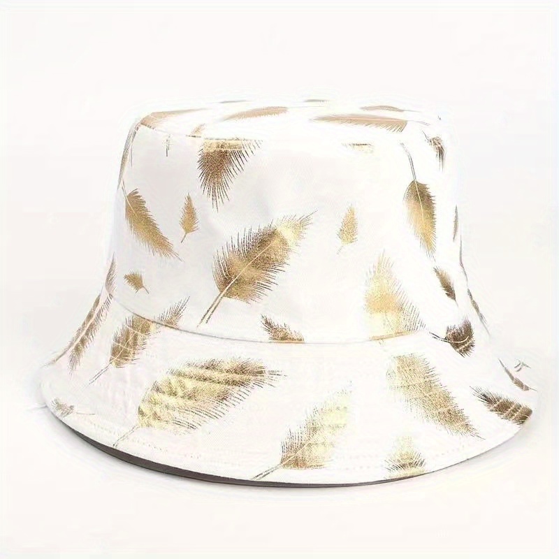 Bucket Hat Feather Version Bronzing Sunshade All match Sunscreen