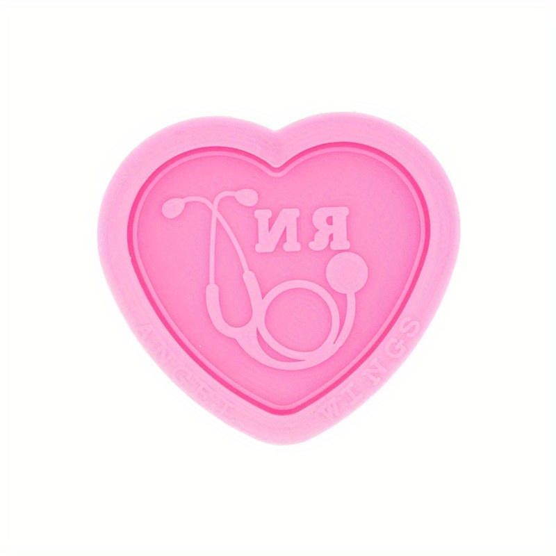 Doctor Badge Reel Silicone Molds Resin Epoxy Shiny Heart T - Temu