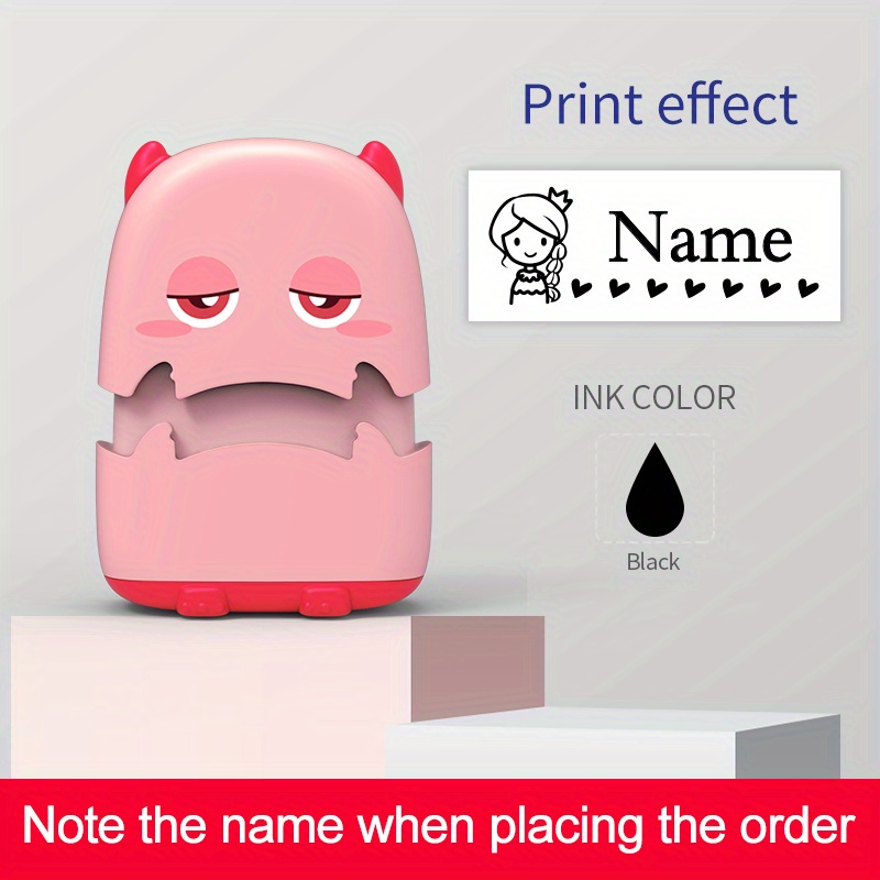  Waterproof Clothing Name Stamps for Kids-Personalized Cartoon  Animal Waterproof Name Custom Stamp : Arts, Crafts & Sewing