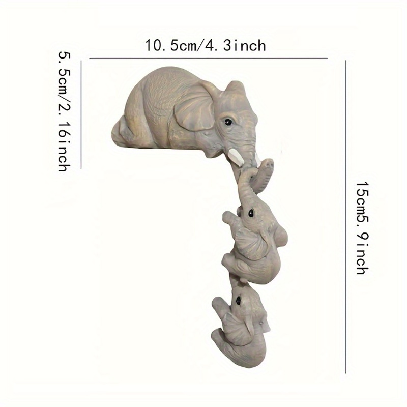 Ornaments Cute Elephant Figurines Hanging - Temu