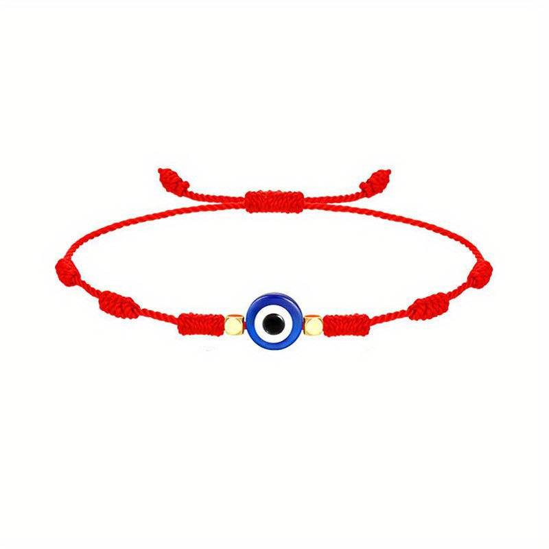 Evil's Eye Mexican Style Braided 7-knot Red Rope Bracelet Lucky Hand  Accessories Ornament Jewelry Birthday Gift