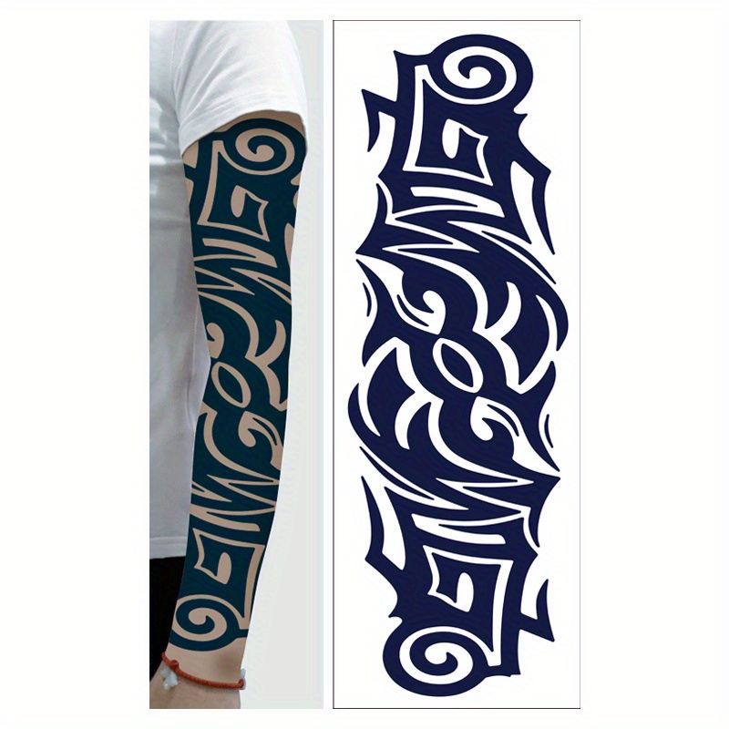 15 Days Waterproof Full Arms Disposable Tattoo Stickers - Temu