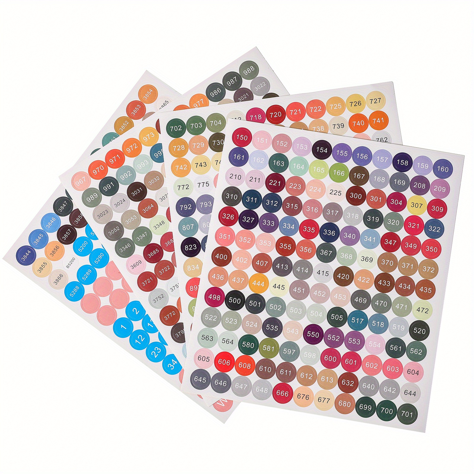 Monfince Diamond Painting Accessories Tools Kits Labels, 447 Color