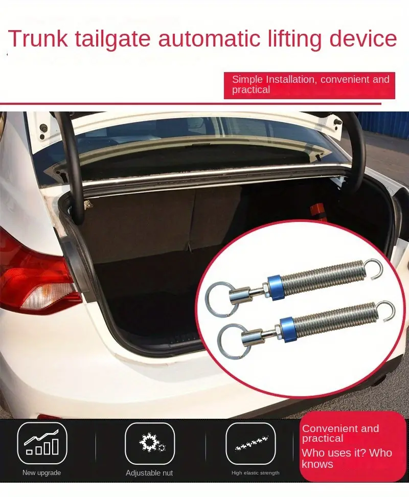 Universal Car Trunk Lid Spring Lifting Device Automatically Open