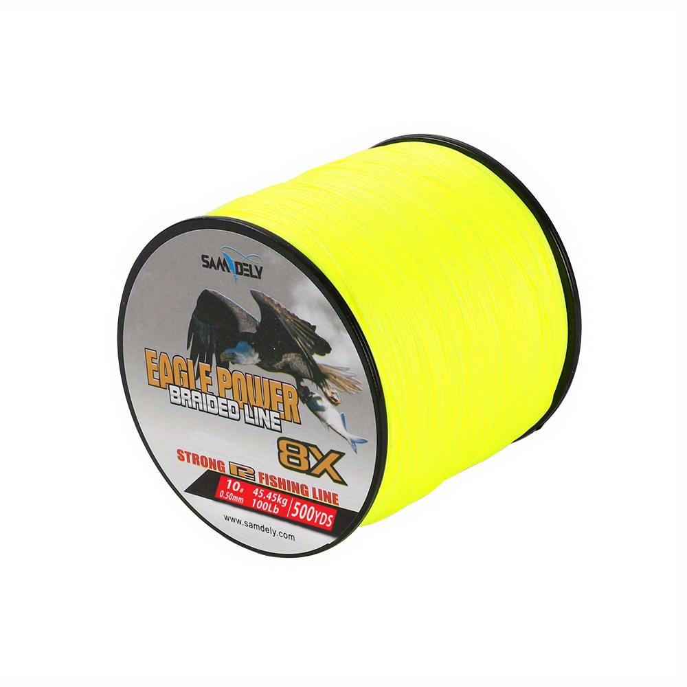 Braided Fishing Line Strong Power 100% PE 8 Strands Braided Sensitive Fishing  Line with Good Performance of Abrasion Resistance  40lb/18.2kg/0.32mm/0.012inch Grey 