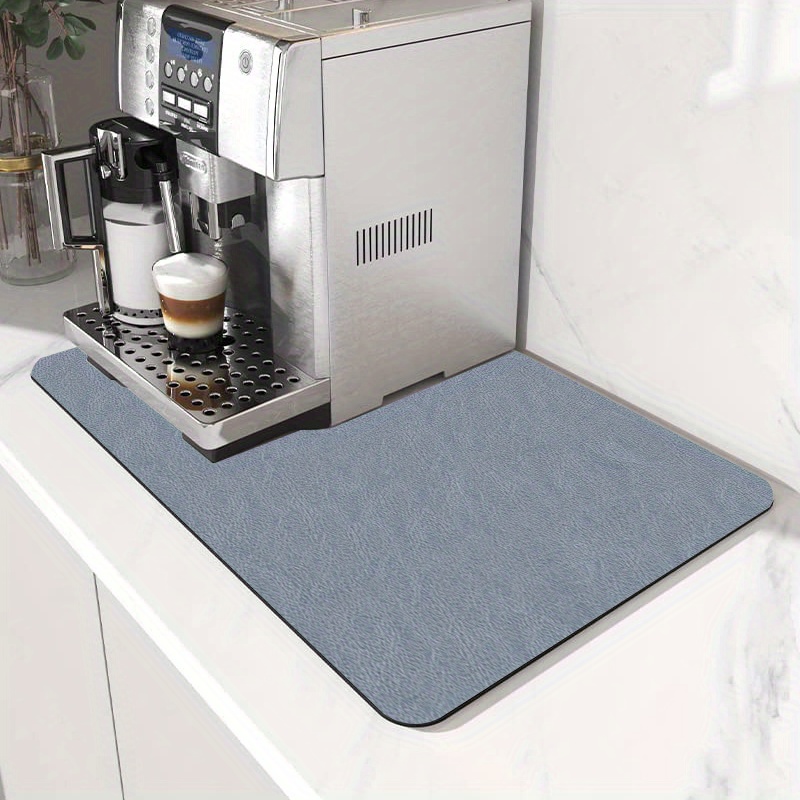 Coffee Mat Rubber Backed Absorbent Dish Drying Mat for Kitchen