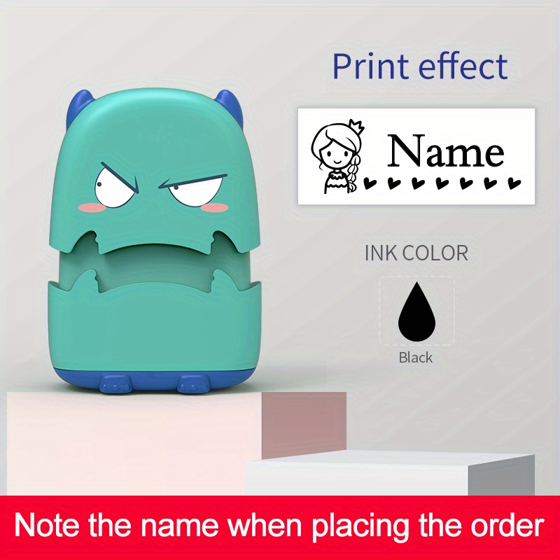 Name Stamp for Clothing Kids DIY Clothing Stamp Robot Shape Name