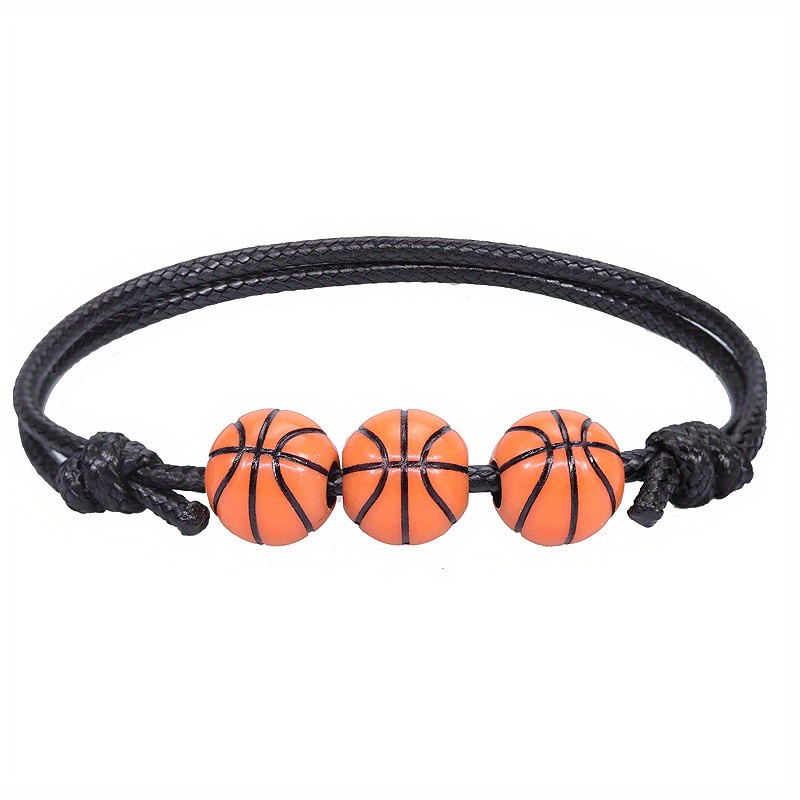 Fashion Ball Sports Bracelet Charm Basketball Soccer Rugby - Temu New ...