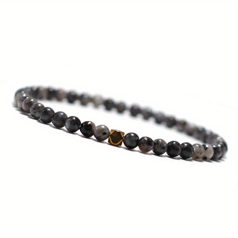 Natural Stone Turquoise Bead Bracelet for Men