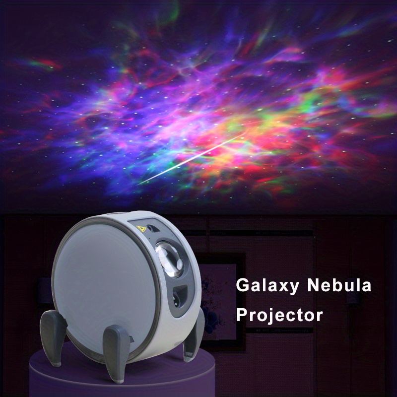 1pc ceiling galaxy lighting stars projector nebula clouds multi color rgb changeable lamp for room home theater bedroom night light or mood ambiance green stars 5v usb powered details 0