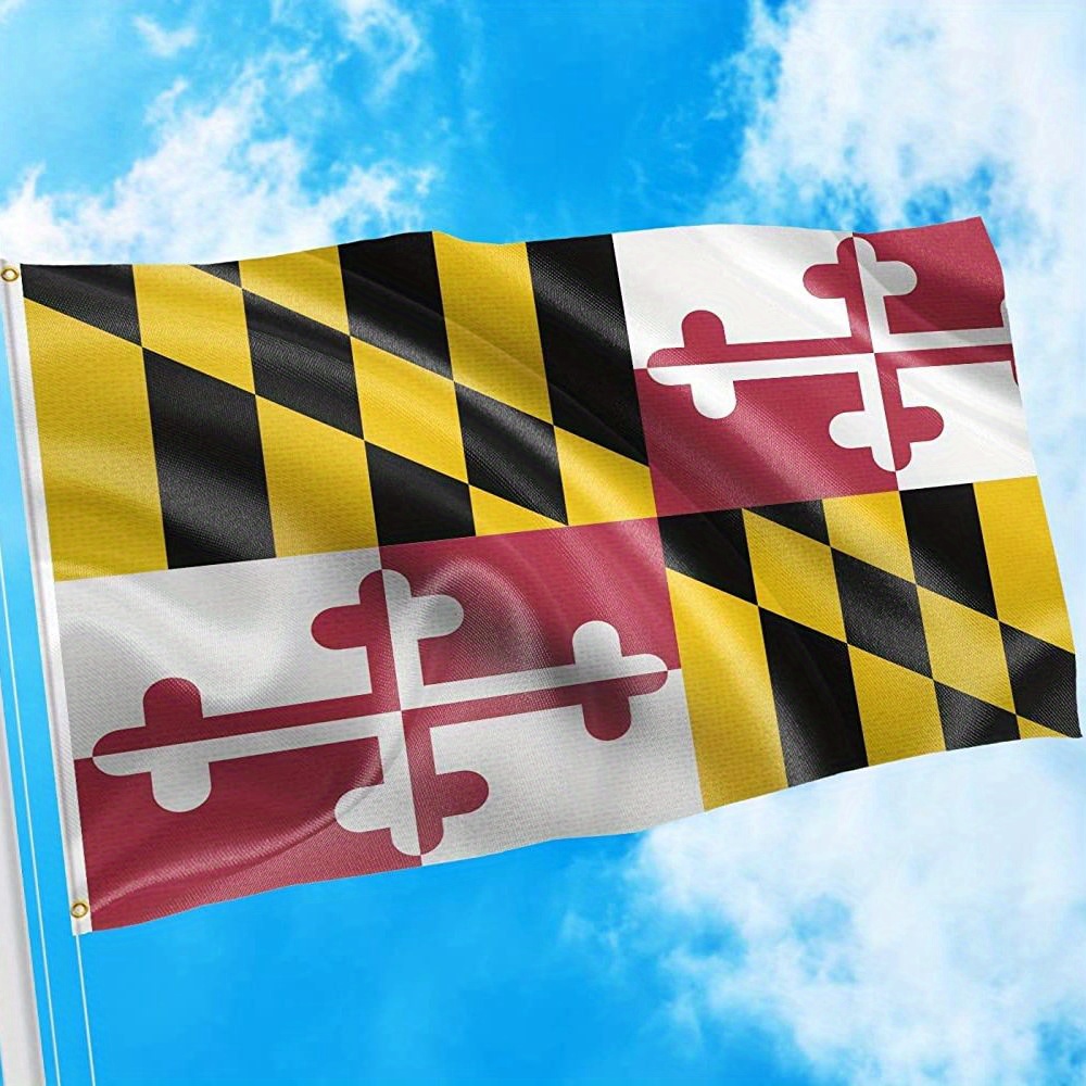 1pc Flags Maryland State Flag Vivid Colors And Fade Resistant 3x5 Feet ...