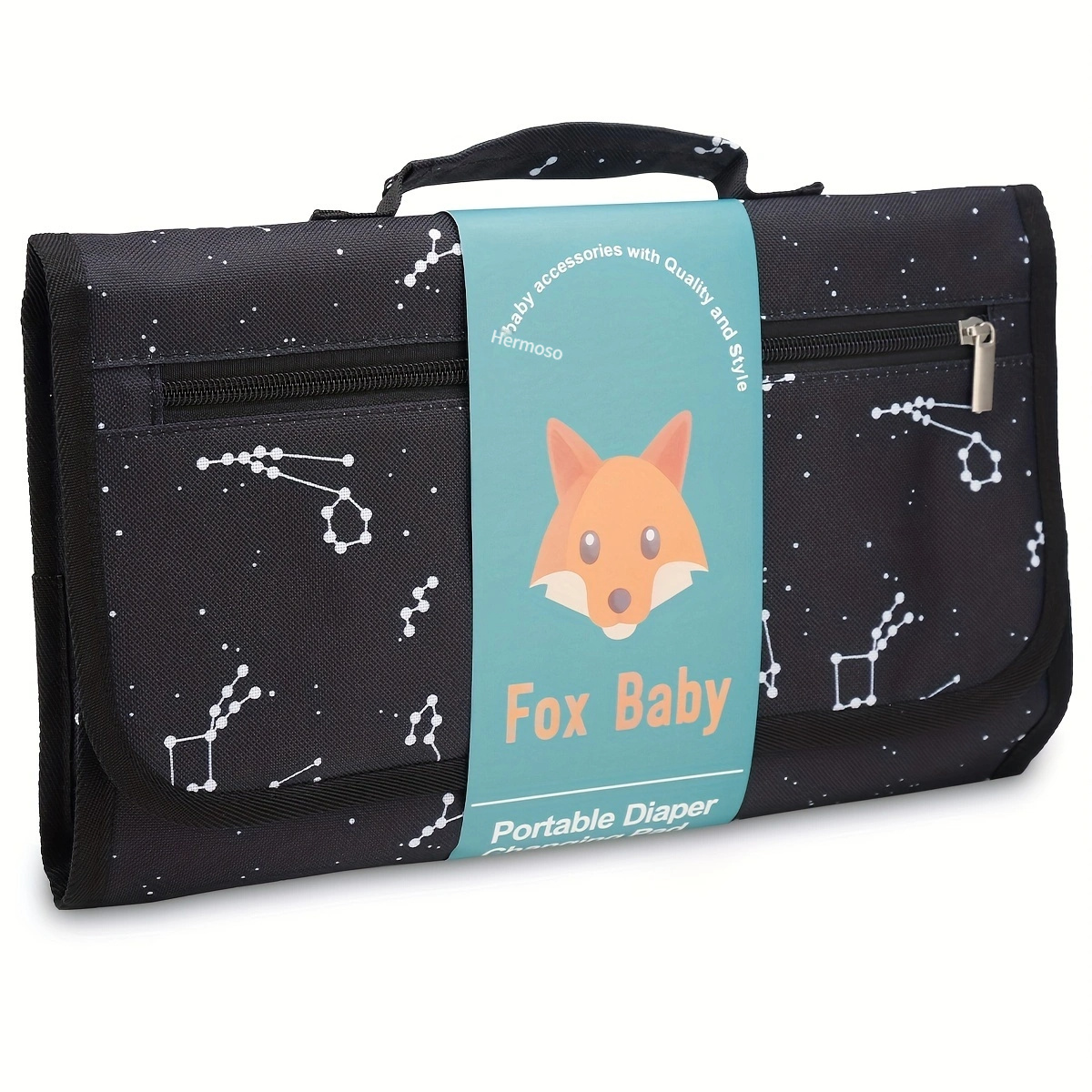 Cambiador de bebé de Lil Fox. Cambiador portátil para bolsa de pañales de  bebé o cambiador. Cambiador de pañales con una sola mano. Regalos de baby