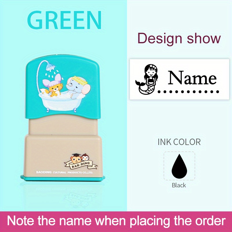 Little Monster Children Name Stamp Custom made Logo Diy - Temu