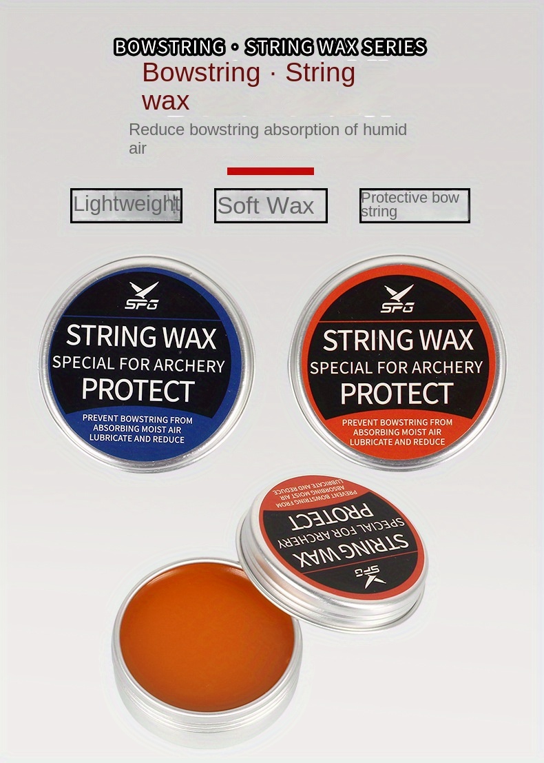 Crossbow Bow String Wax For Synthetic Bowstrings, Bow String