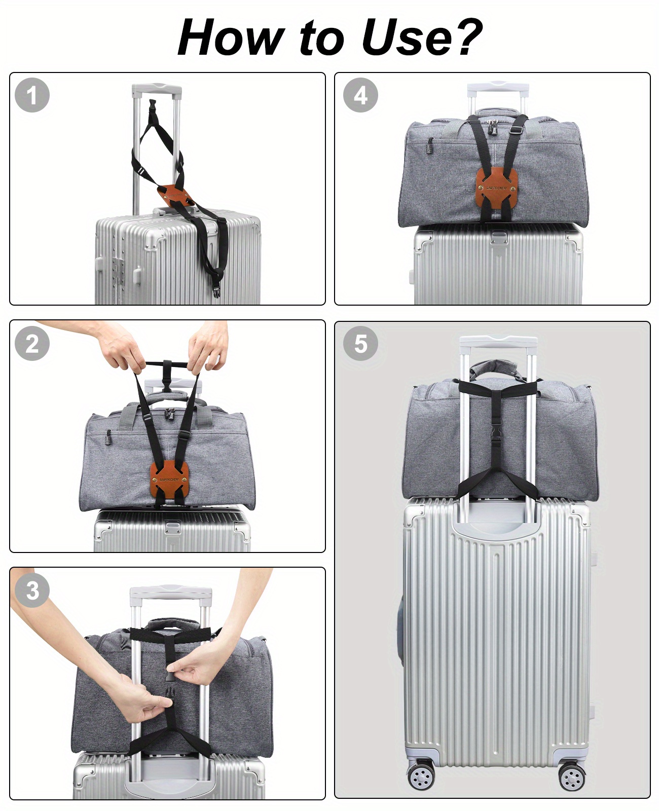 How to use a best sale luggage strap