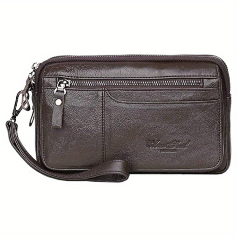 Men's Leather Clutch Purse Wallet Men Wrist Bag Business Men's Bag ...