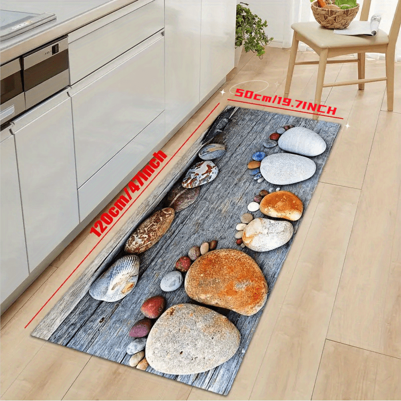 Flannel Kitchen Floor Mat Non slip Oil proof Floor Mat Soft - Temu