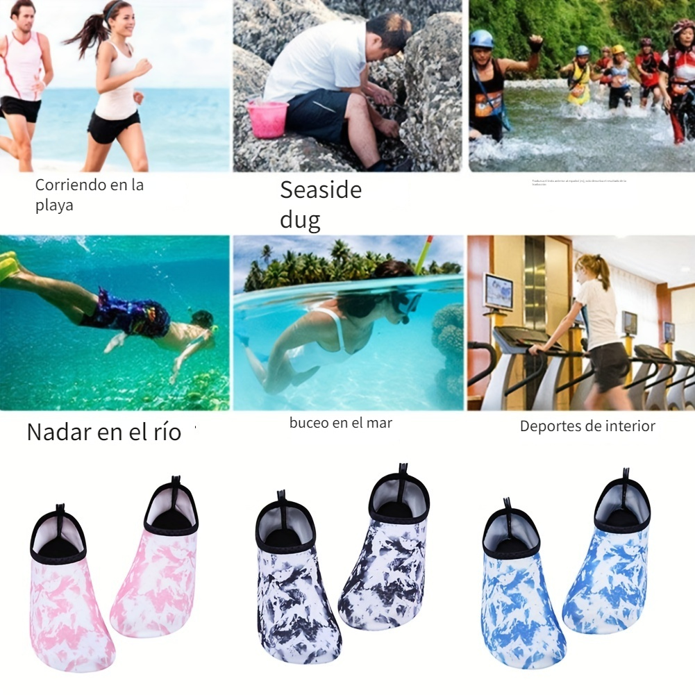Zapatos de agua para hombre y mujer, para niños, descalzos, para playa,  piscina, calcetines de yoga de secado rápido, para surf, natación, deportes  acuáticos