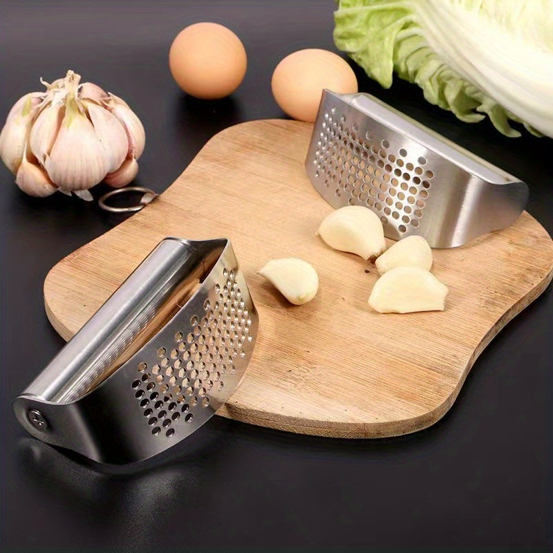 Stainless Steel Garlic Press Manual Garlic Mincer Garlic Chopping Tool -  SmarteLiving