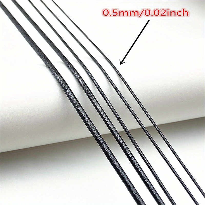 0.5 0.8 1.0 1.5 2.0mm Waxed Cord Waxed Thread Cord String Strap Necklace  Rope Bead