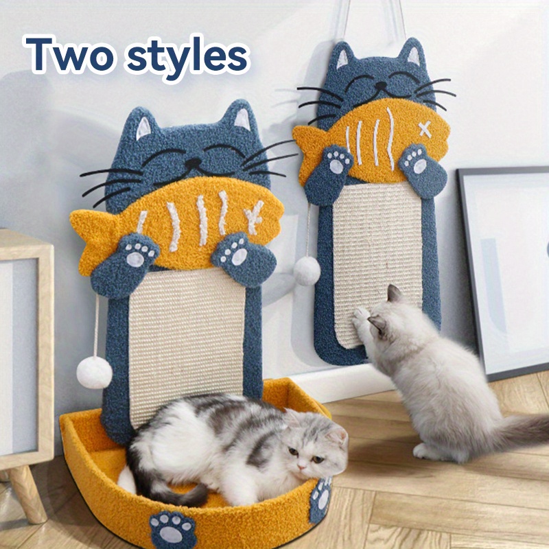 fish hanging scratcher for cats