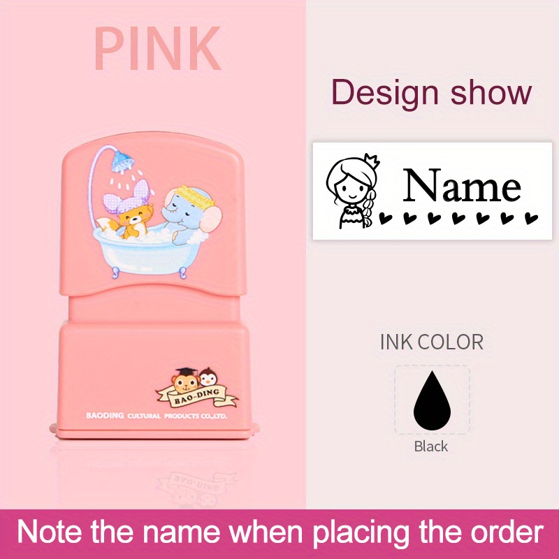 Customized Name Stamp Paints Personal Student Child Baby Engraved