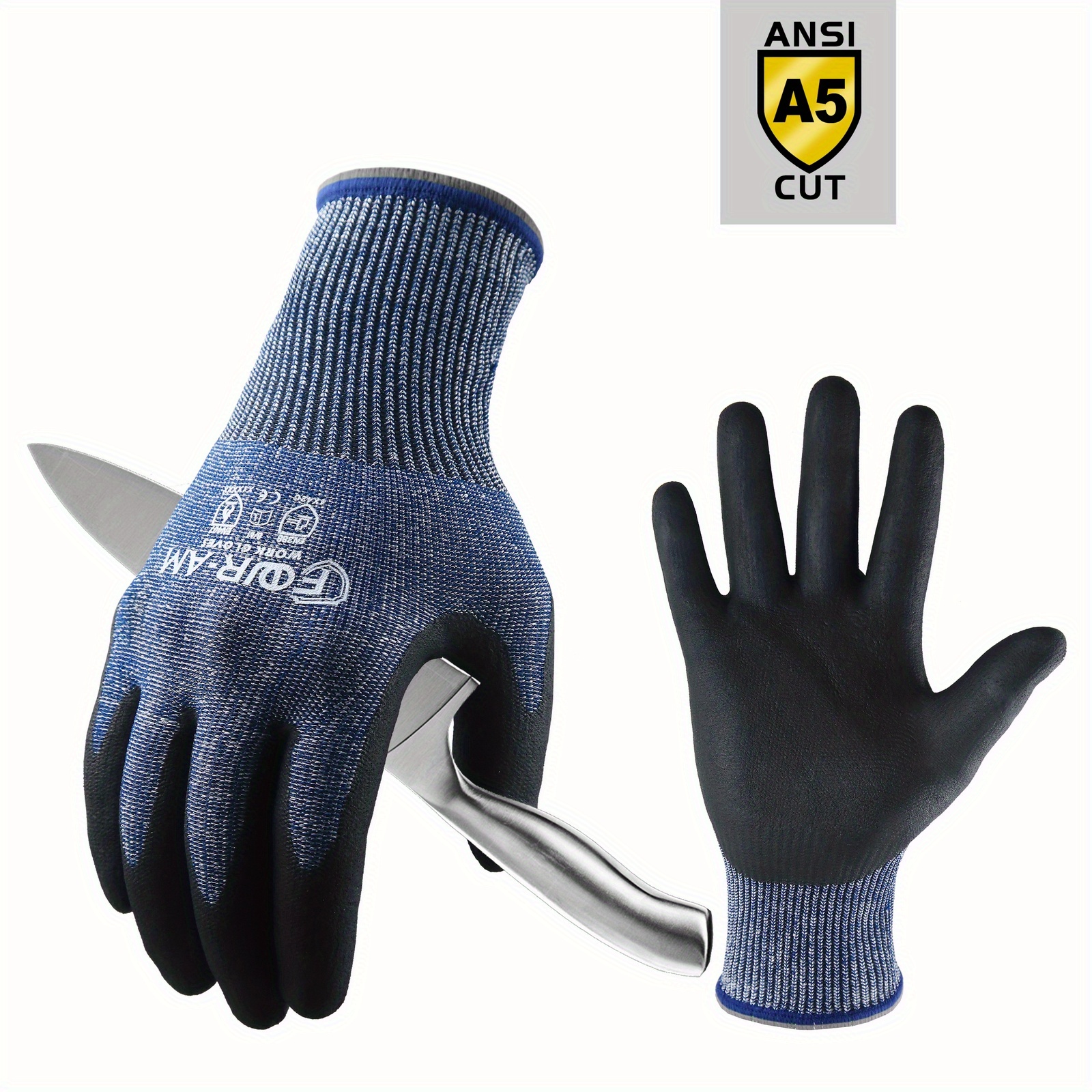 Cut-Resistant Foam Nitrile-Coated Gloves