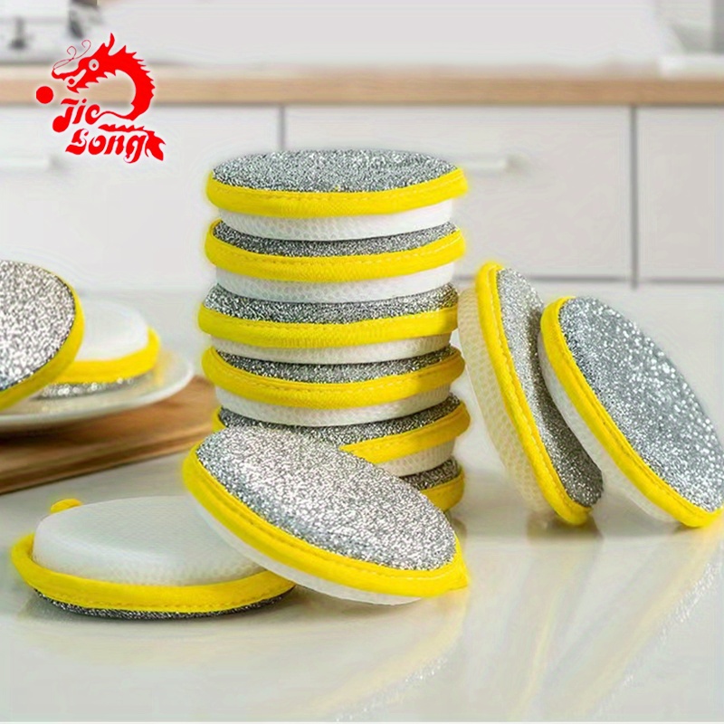 1pc Long-Lasting Steel Sponge Scrubber For Dishwashing And Hard Surface  Cleaning