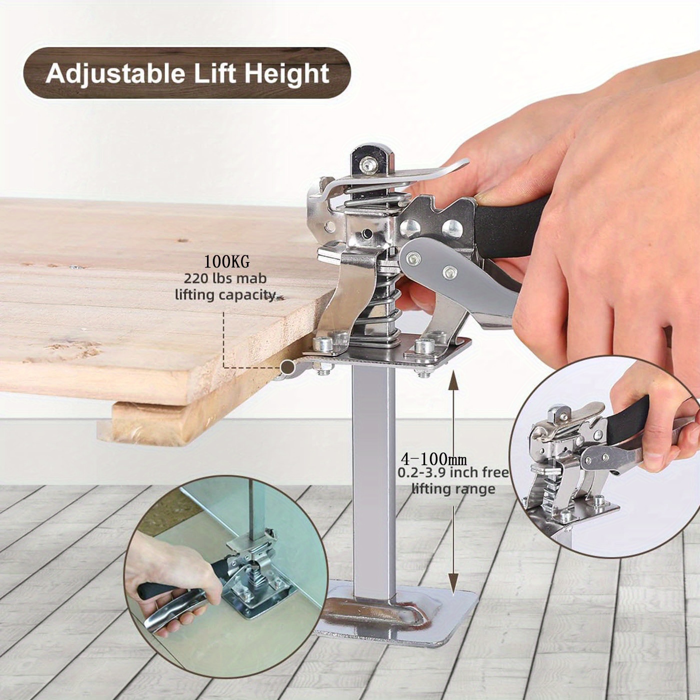 25/38cm Labor-saving Arm Door Use Board Lifter Cabinet Carpentry  Multifunctional Plaster Sheet Repair Anti Slip Hand Tool Sets