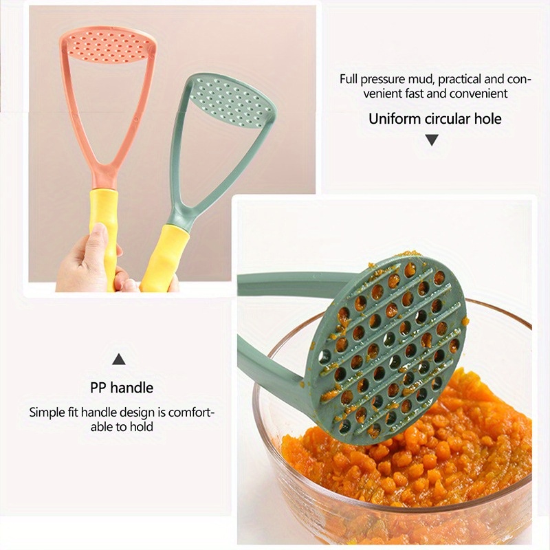 Convenient Manual Mud Press Comfortable Grip Potato Masher Press